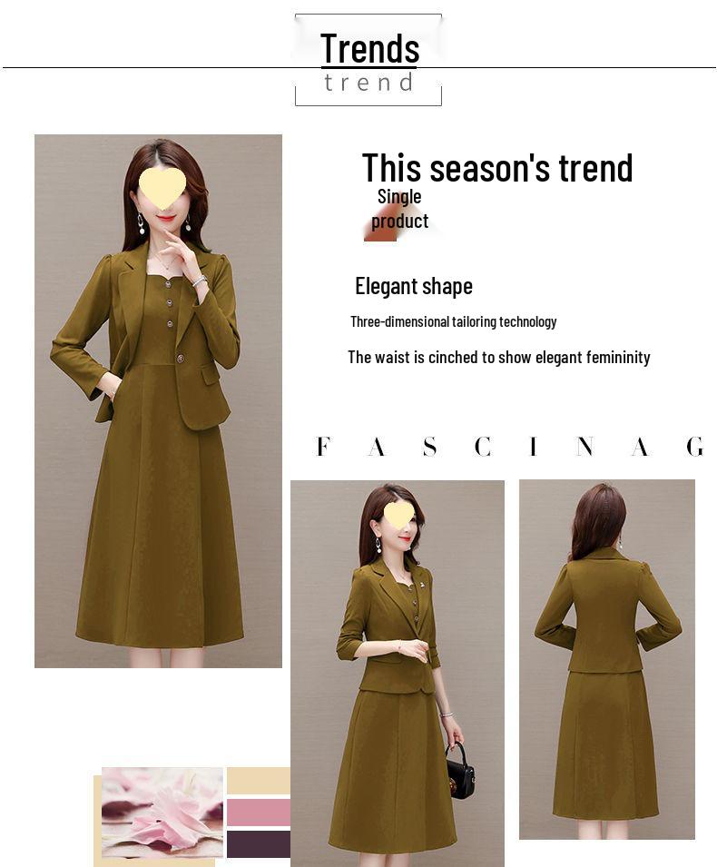 Exquisite Ziqiu Autumn 2025 Women's Fashion Suit: Stylish Two-Piece Skirt and Top Set