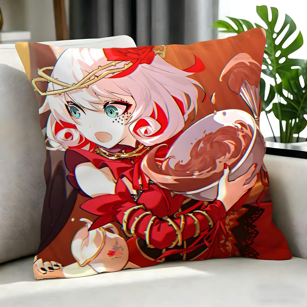 Anime Takt Op. Destiny Cushion Cover Cushion Cover Set 4Pcs 50X50 45X45 40X40 Pillowcase Decorative Sofa Home Decor