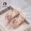 Girls Roman sandals summer 2025 new children's shoes princess shoes soft sole girls summer older children's shoes soft sole