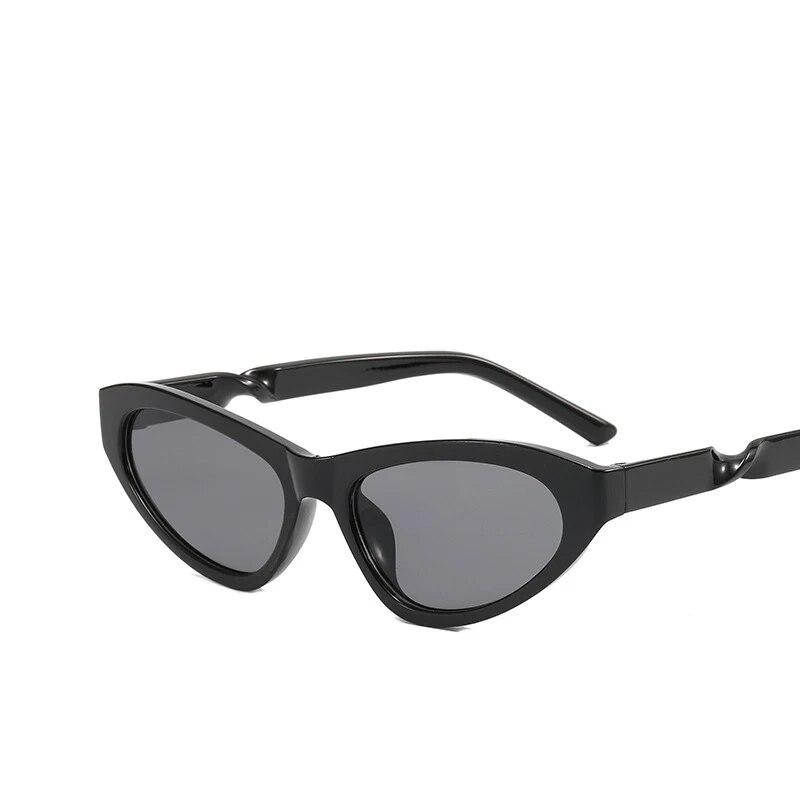 Small Frame Retro Cat Eye Sunglasses Punk Hip Hop Sun Glasses Twisted Fried Dough Twist Leggings Men's Women's Sunglasses