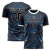 Customized Team Name Number Name Football T-shirt Personalized DIY O Neck Black Sports T Shirts Loose Quick Dry Team Uniform