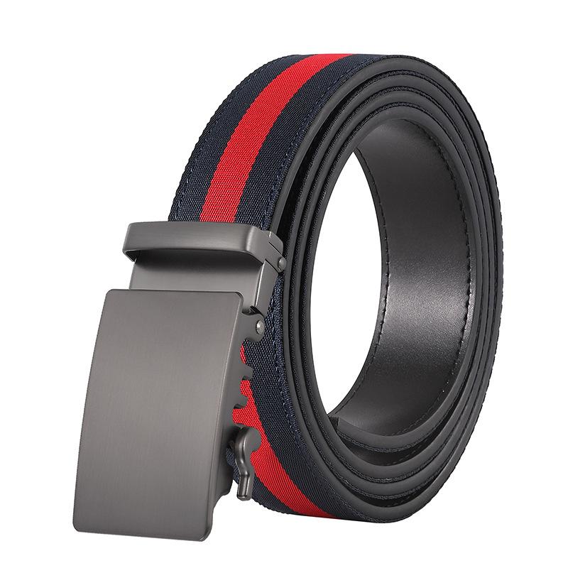 

Мужской деловой холщовый ремень повседневный с автоматической пряжкой плетеный ремень премиальный джинсовый ремень 140*3.15cm