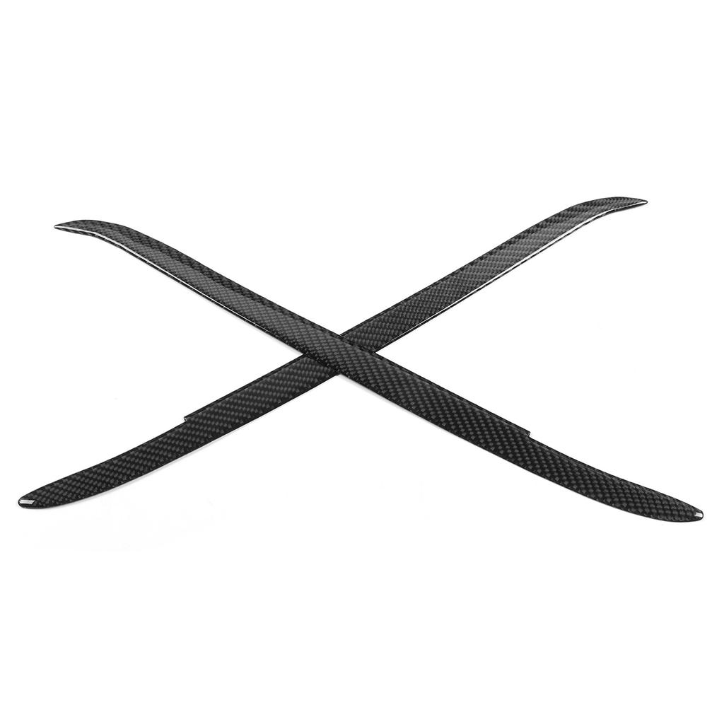 Par Karbonfiber Øyenbryn Øyelokk Trim Utvendig Dekorasjon Passer for E39 1997 2003