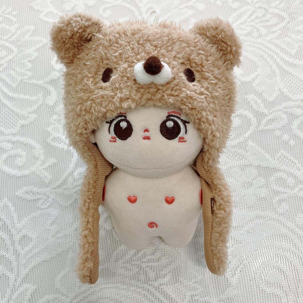 10cm Plush Kigurumi Cap, Cotton Doll Clothes, Bear, Brown, for Oshi-Nui (Pre-owned) by g.trigger