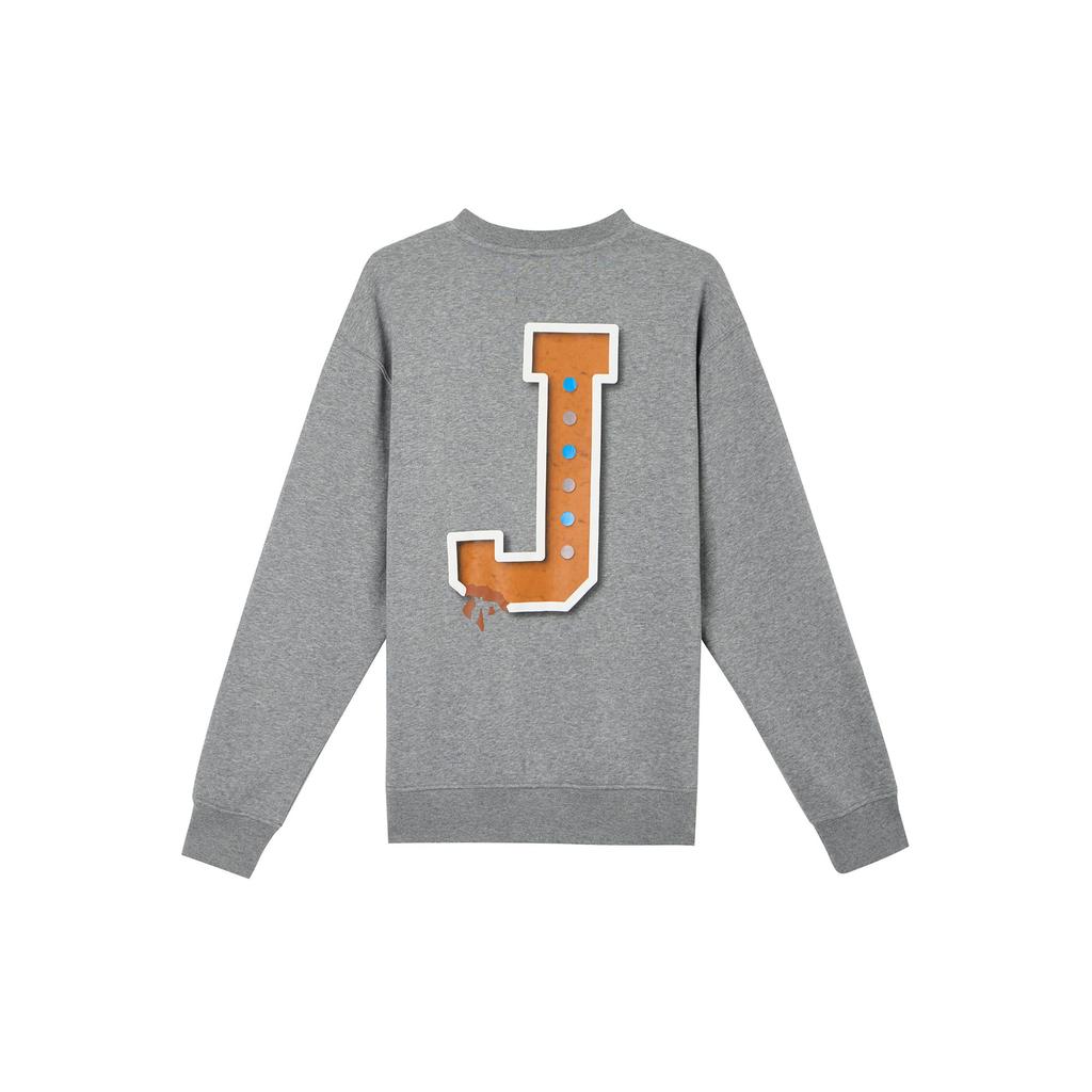 Jordan Sweatshirts Men's Carbon Gray Crew Neck Moderate Regular FD0594-091