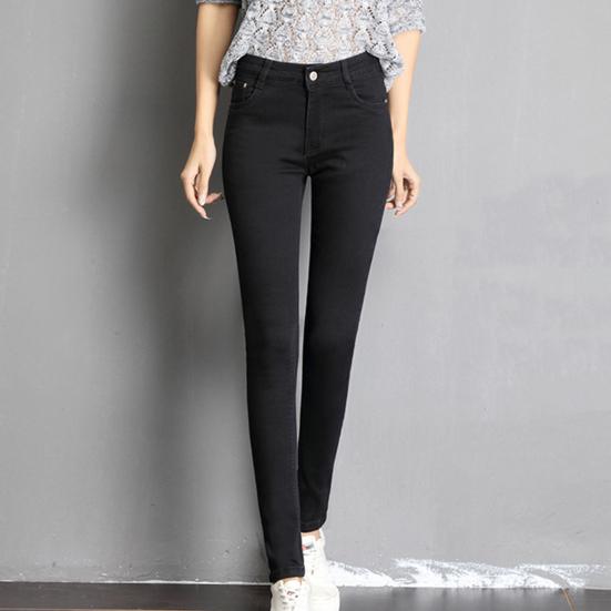 

Женские джинсы Slim Fit сплошной цвет с высокой талией мягкие эластичные брюки с контролем живота до щиколотки карманы на пуговицах на молнии брюки-карандаш длинные брюки