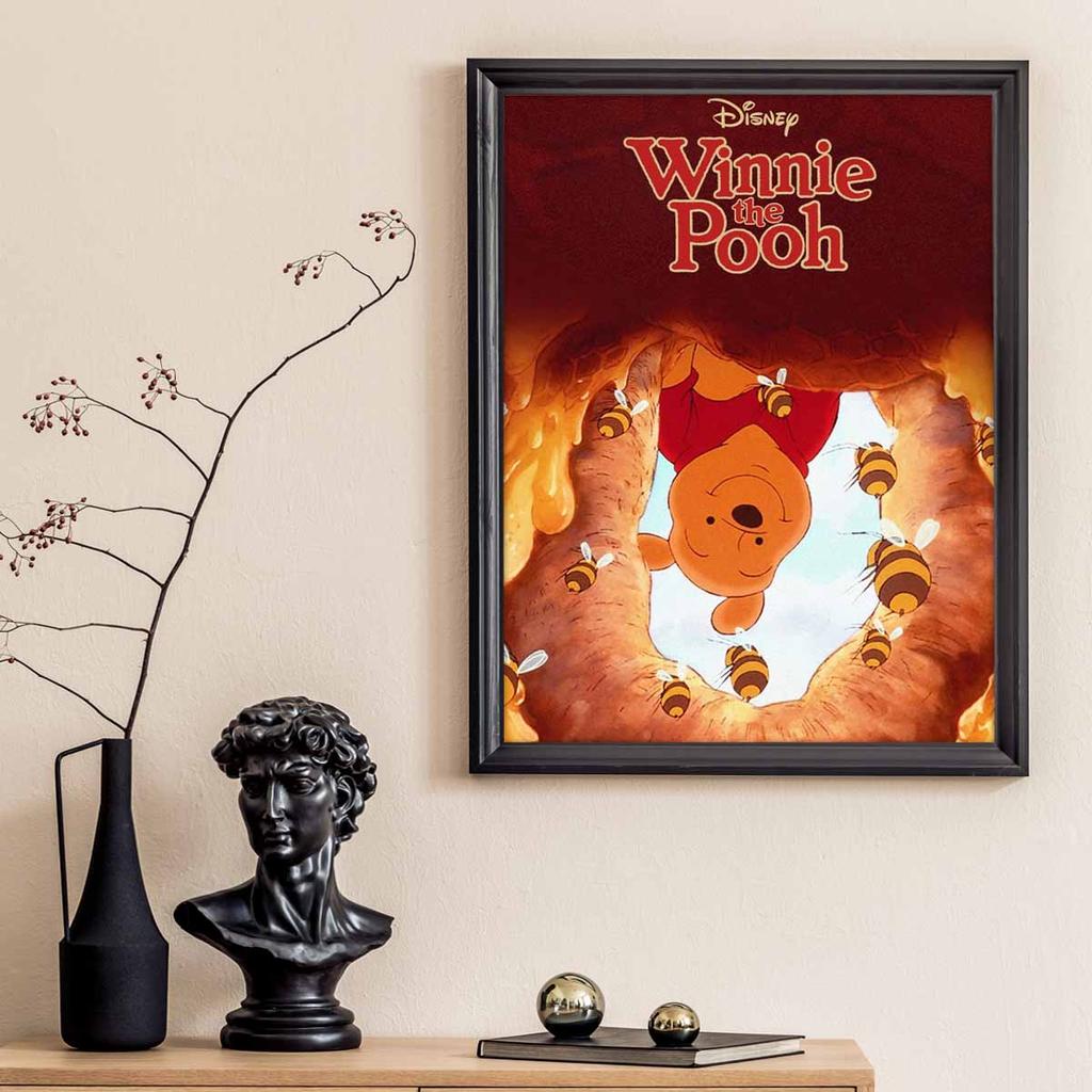 DIY Diamond Painting Winnie The Pooh and The Bee Cross Stitch Kit Mosaic Art Diamond Painting Full Circle Diamond Home Decoration