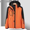 Skijacken 3-in-1-Skijacke für Herren, warm, für den Winter, mit Kapuze, winddicht, wasserdicht, verschleißfest, für den Außenbereich, zum Wandern, Klettern