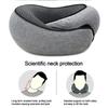 U Shaped Travel Neck Pillow Memory Foam Pillow Adjustable Neck Support Soft Head Rest Airplane Cushion with Drawstring Bag