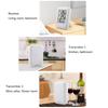 Compact Digital Temperature Humidity Monitor Wall Mountable Wireless Sensor With 24H Data Records And Low Battery Alerts