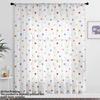 Colorful Splatter Macaron Vibrant Freshness Children's Room Living Room Decorative Window Curtain Quick-Drying Easy-Care