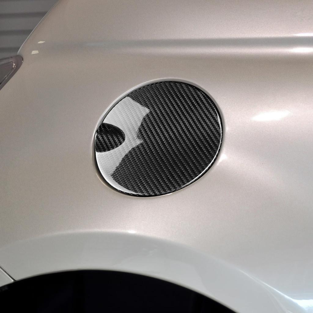 AIRSPEED Carbon Fiber Fuel Tank Cap Cover for Abarth and 695 Customizable Exterior A tape included for easy Perfect as a Carbon 595, 595C, (3rd