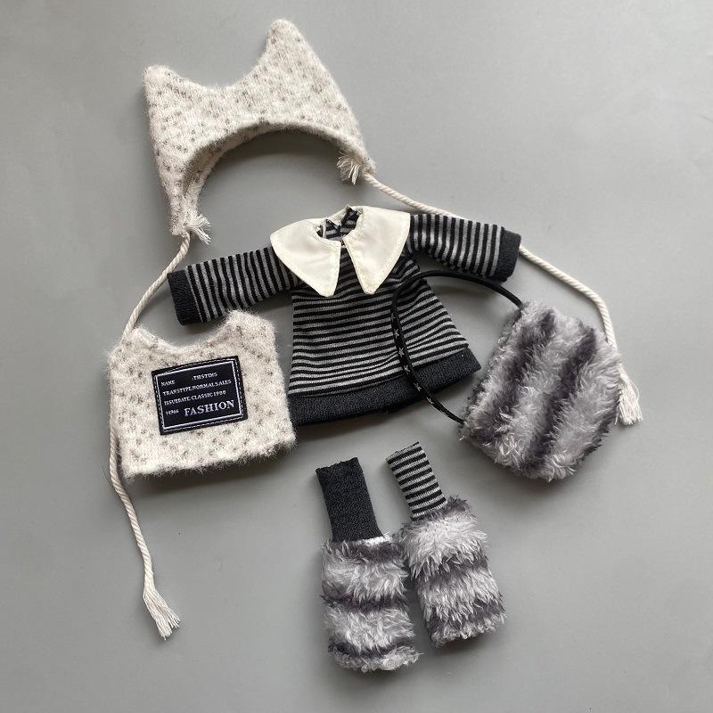 Vestito Invernale Carino per Bambola da 30cm Completo 16 Accessori per Bambola Giocattolo Vestire per Bambine