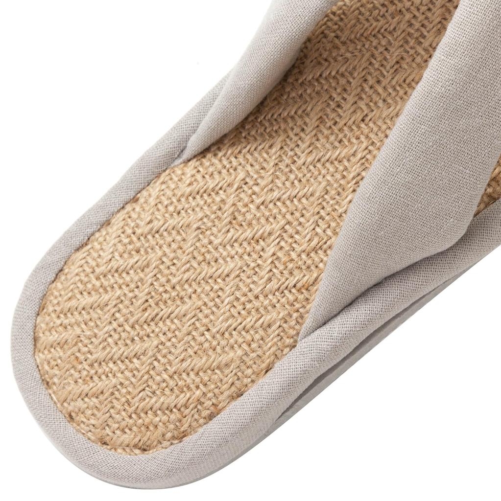 thong room room medium tatami for both women and light [zenHome] Jute, hemp, slippers, sandals, shoes, size, plain, men, gray, 25-26.5cm