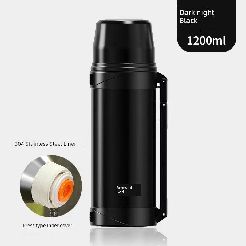Xiongtai Insulated Kettle Large Capacity Insulated Cup 304 Stainless Steel Household Outdoor Car Travel Travel Kettle 1.8L