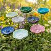 Keramische Bloemenbij Voederbak, Tuinbij Waterstation, Decoratieve Buiten Vlindervormige Beker voor Dorstige Bestuivers Terras Tuin Decoratie