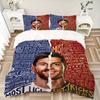 3Pcs Lionel Messi'S Achievements Bedding Sets For All Sizes New 3D Printed Bed Cover Comforter Duvet Cover Pillowcase Bedroom Decoration