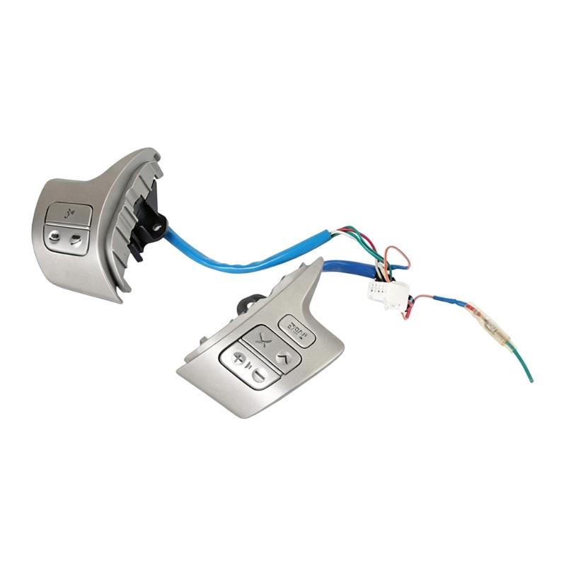 For 2007-2014 E140 E150 Steering Wheel Media Button Assembly, Left Right Key Set with Wiring Lead for Daily Driving Function Repair Use