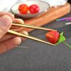 1Pair Chinese/Korean Chopsticks Non-Slip Stainless Steel Chop Sticks Reusable Food Sticks Kitchen Sushi Sticks Tableware