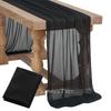 Flowy Drape Sheer Gauze Table Runner Rustic Boho Burgundy Blush Pink for Wedding Party Baby Bridal Shower Dining Table Decor 5