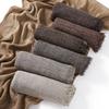  New High Quality Solid Color Wrinkle Muslim Women Hijab Scarf Ramadan Shawl Headband Turban Islamic Hijabs Wraps Tassels