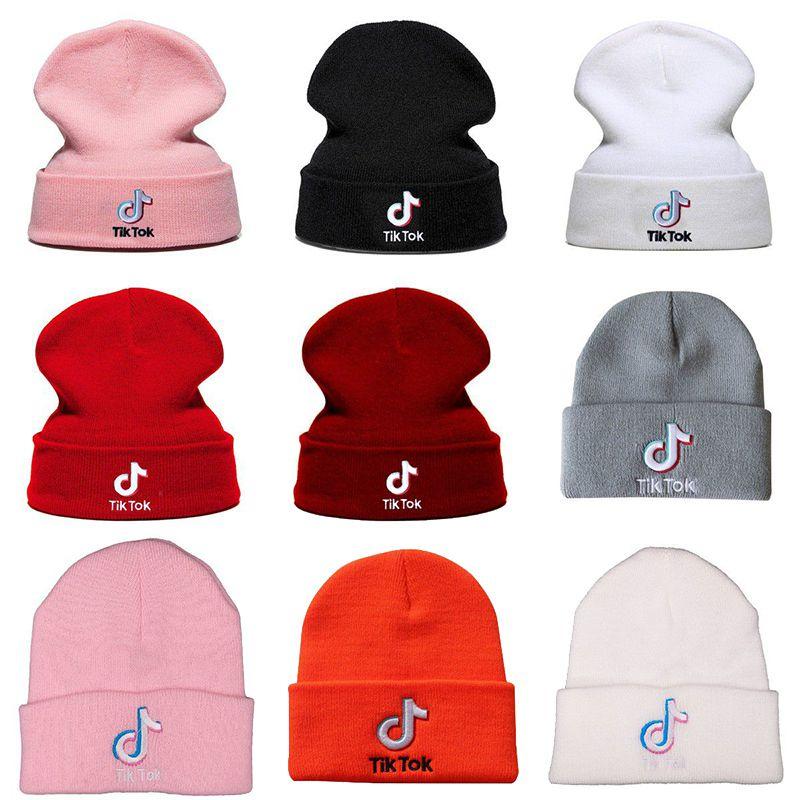 Stylish Tiktok Beanie Knitted Hat With Embroidery Letters For Unisex Fashion Lovers