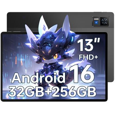 DOOGEE U13 Tablet Android 16 13 Inch, 32GB+256GB/2TB, Gaming Octa-Core for Kids 11000mAh, Quad Speaker Tablet, 13MP+5MP