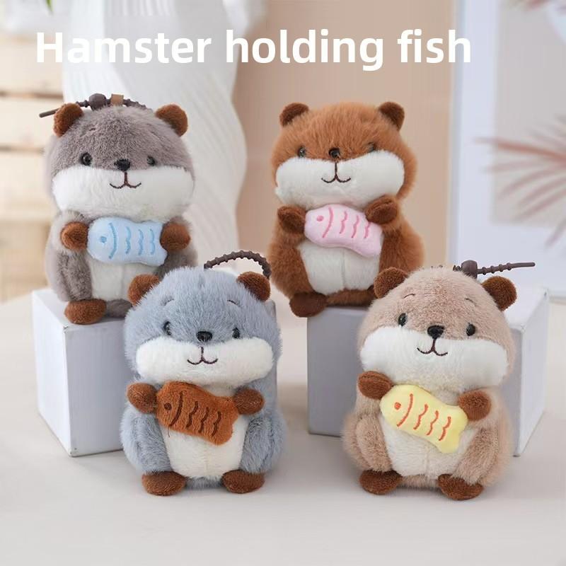 Cute Mouse Plush Keychain With Pp Cotton Filling For Bag Decor And Gift