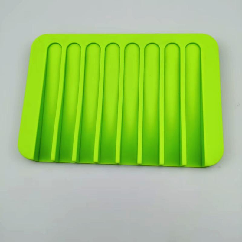 Self Draining Soap Holder Silicone Soap Dish Storage Holder Soap Box Draining Kitchen Sink Sponge Tray Bathroom Accessories