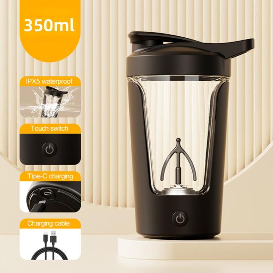 Elektrický míchací hrnek Automatické míchání Kávový hrnek 350 ml Přenosná šejkrová láhev na proteinový prášek Mixér pro domov kancelář cestování
