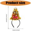 Christmas Photo Hair Accessory Tree Party Wear with Star Ribbon Letter Detail for Adults Kids Holiday Gatherings