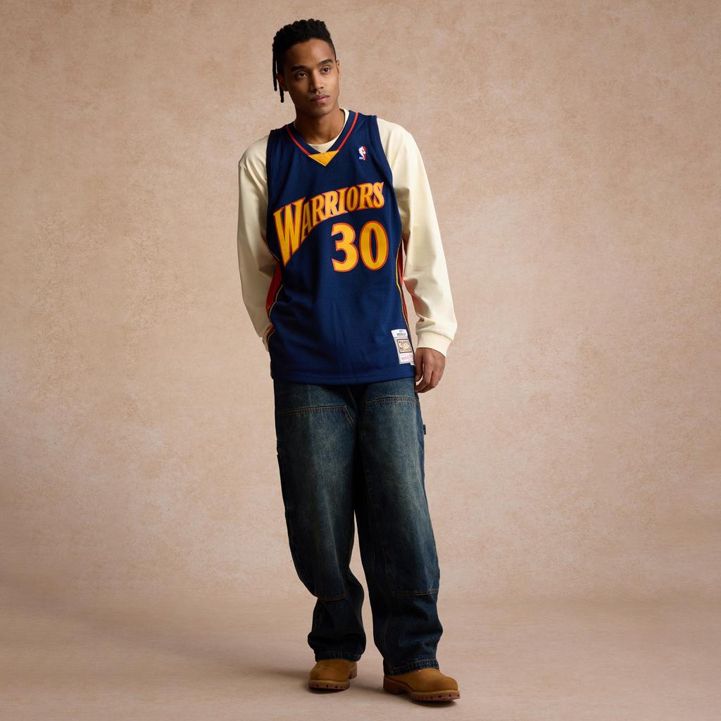 Mitchell Ness X Nba Stephen Curry Swingman Road Jersey SMJYGS18170-GSWNAVY09SCU