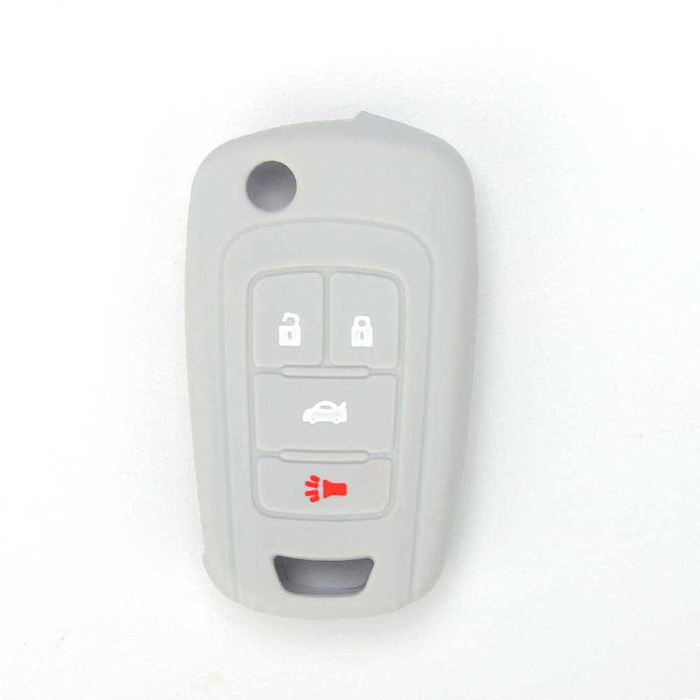 For Buick 4-button Old LaCrosse Silicone Key Cover Soft Rubber Key Bag Car Remote Control Anti-theft Device Protective Cover