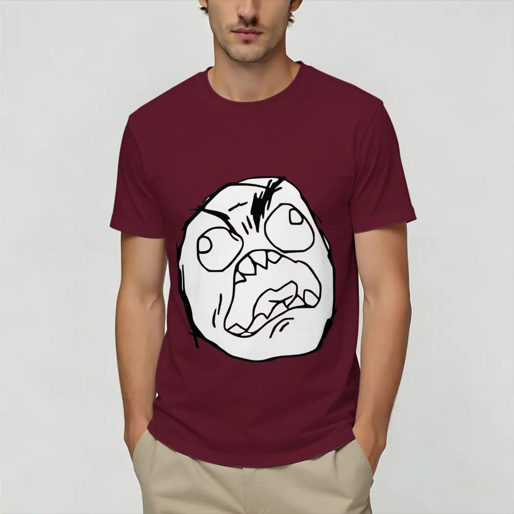 Rage Comic Trollfac 100 Cotton Tshirt For Unisex Summer Vintage Tshirts O Neck Hip Hop Tees Oversized Print Clothes