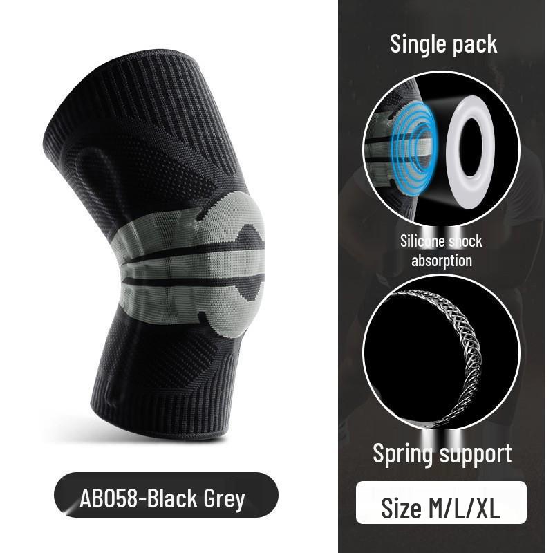 

Дышащие силиконовые компрессионные наколенники на пружинах для занятий спортом и активного отдыха XL - 65-90kg