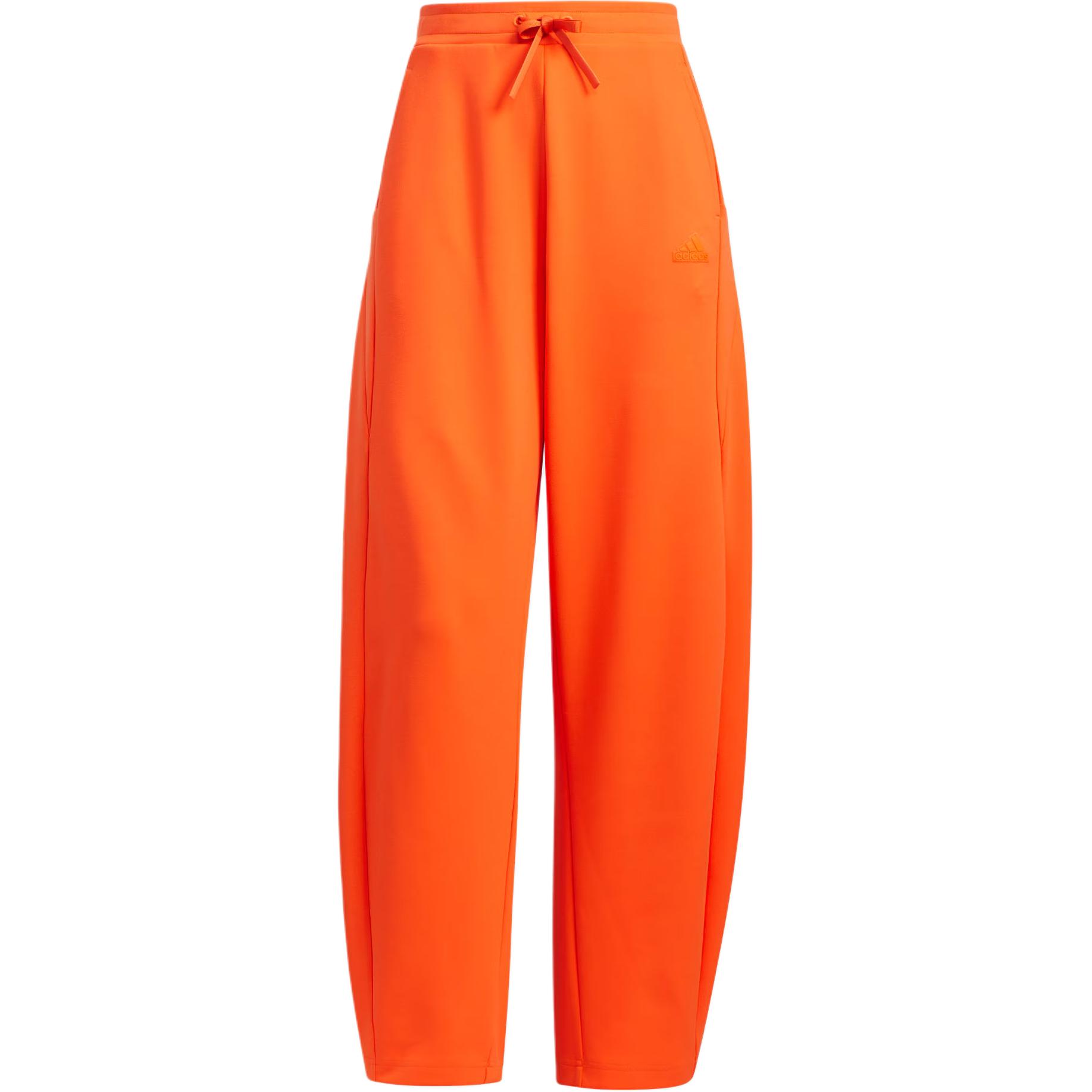

Adidas Fustl Pants Solid Color Loose Fit Drawstring Knit Sports Pants Women Pants Half-Impact-Orange JJ1345 XL
