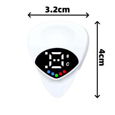 Miwayer 2-in-1 Guitar Pick Tuner/Digital Guitar Pick Tuner w/LED Screen Display/ for Electric & Bass,Ukulele/12 Equal Temperamen