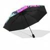 Gothic Raven Skull Outdoor Automatic Umbrella Sturdy 8-Rib Shaft Sturdy Construction Perfect for Outdoor Adventures Vibrant Pattern Umbrella