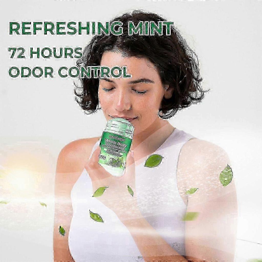 2025 Refreshing Mint Deodorant Stick for Women and Men, Full-Body Moisturizing