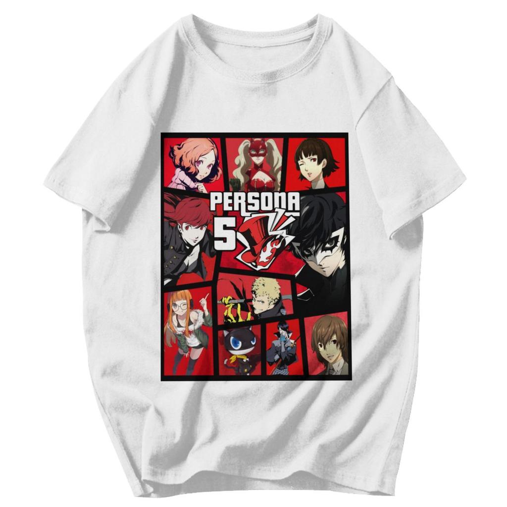 Men T Shirt Persona 5 Awesome Gifts Y2K Graphic Tees Unisex Tops T Shirts