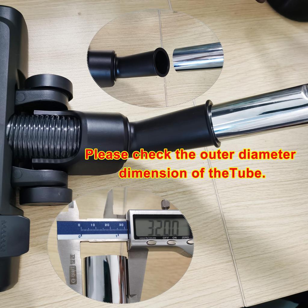 EZ SPARES Vacuum Cleaner Universal Floor Brush 32mm Floor Carpet Vacuum Cleaner Attachment Parts, Head, (1.25") Compatible, & Switchable,