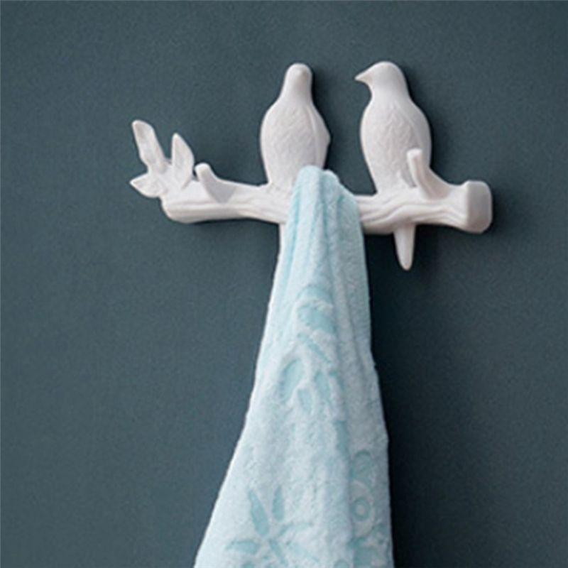 A84E-Vogelhaken für Wanddekorationen Schlüsselhaken Küche Mantel Kleidung Handtuchhaken Hut Handtaschenhalter Zuhause