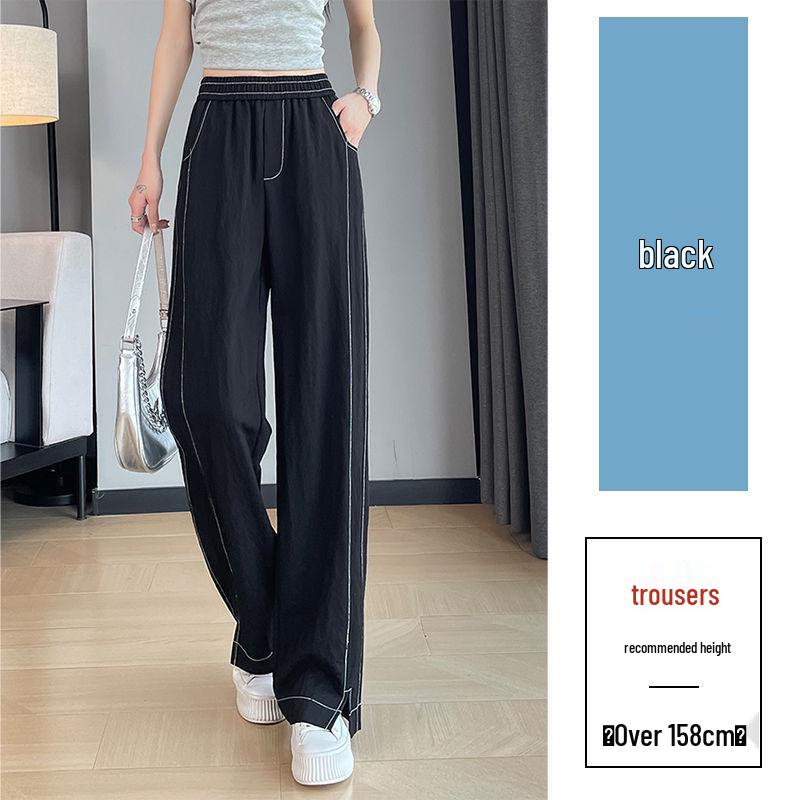 

Женские джинсы с высокой посадкой, широкими штанинами и свободного кроя - Трендовые прямые брюки на весну/осень 2025, стройнящие брюки-сабли Large