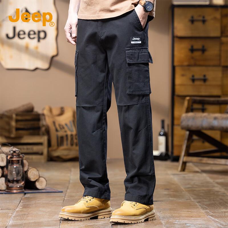 

JEEP Men s Loose Straight Cotton Cargo Pants 2XL