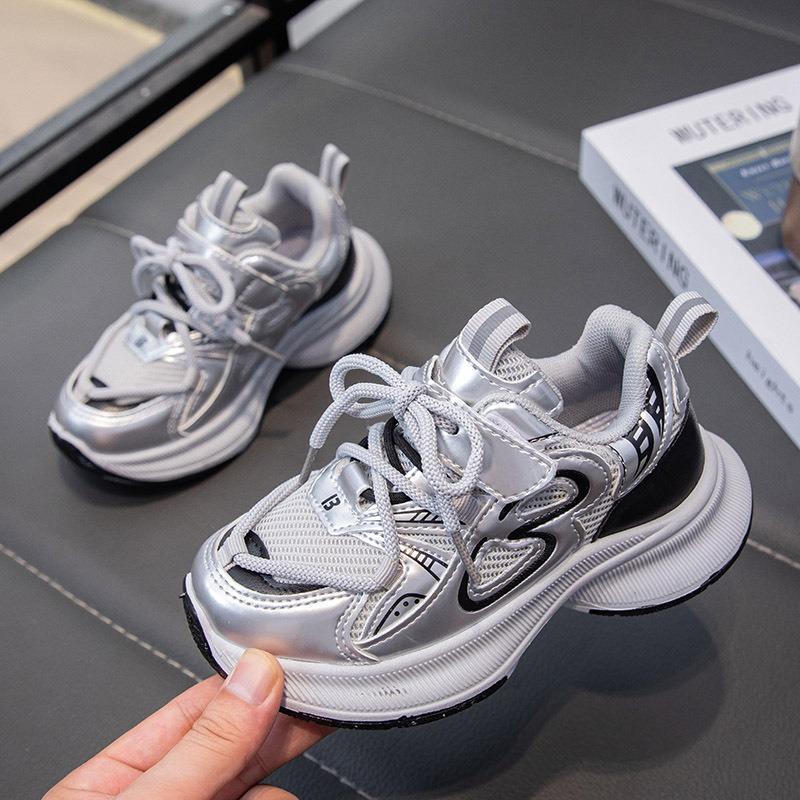 Breathable Non Slip Soft Sole Kids Athletic Dad Sneakers Sports Shoes For Boys And Girls