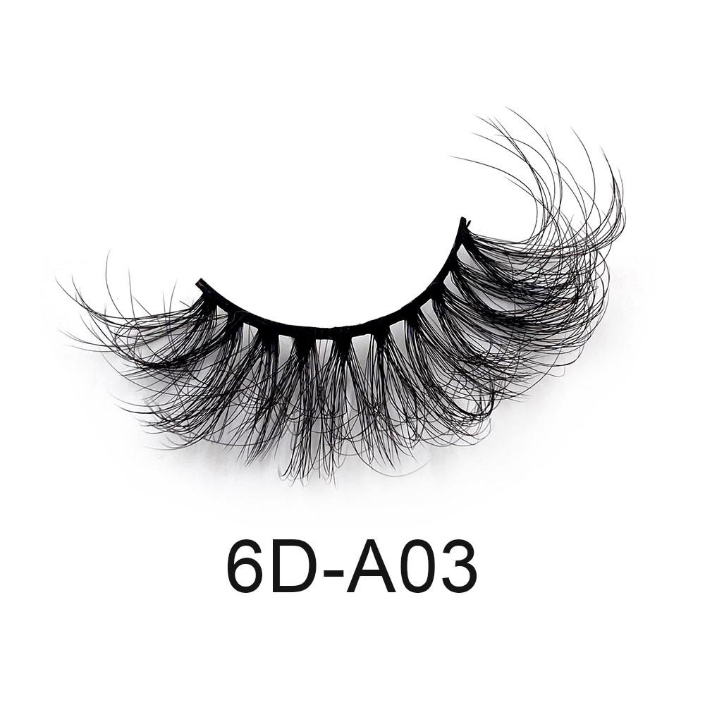 Fluffy 12MM-20MM Handmade Faux Mink 3D Strip Eye Lashes Vendors Private Label Vegan Custom Logo