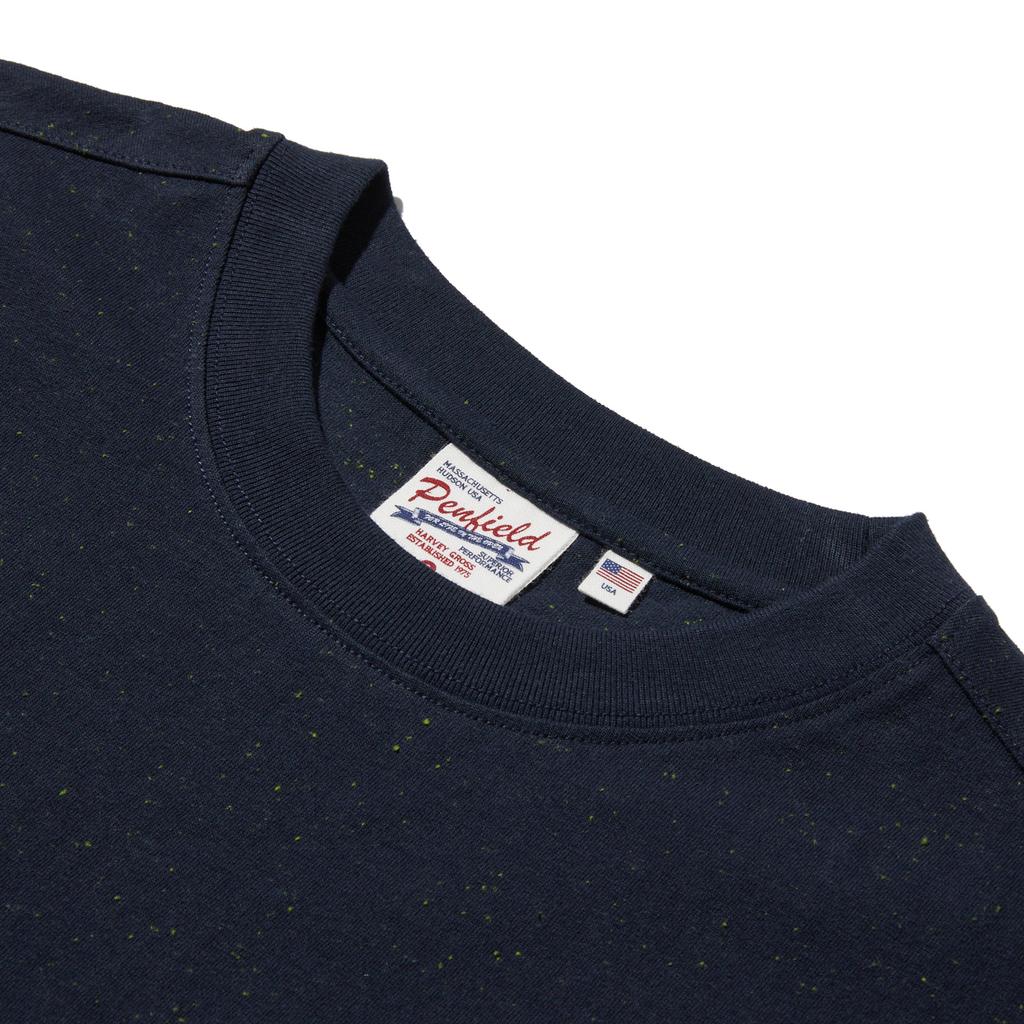 PENFIELD Nef Yarn Embroidered Short Sleeve T-Shirt Navy_Fr2Kt37U