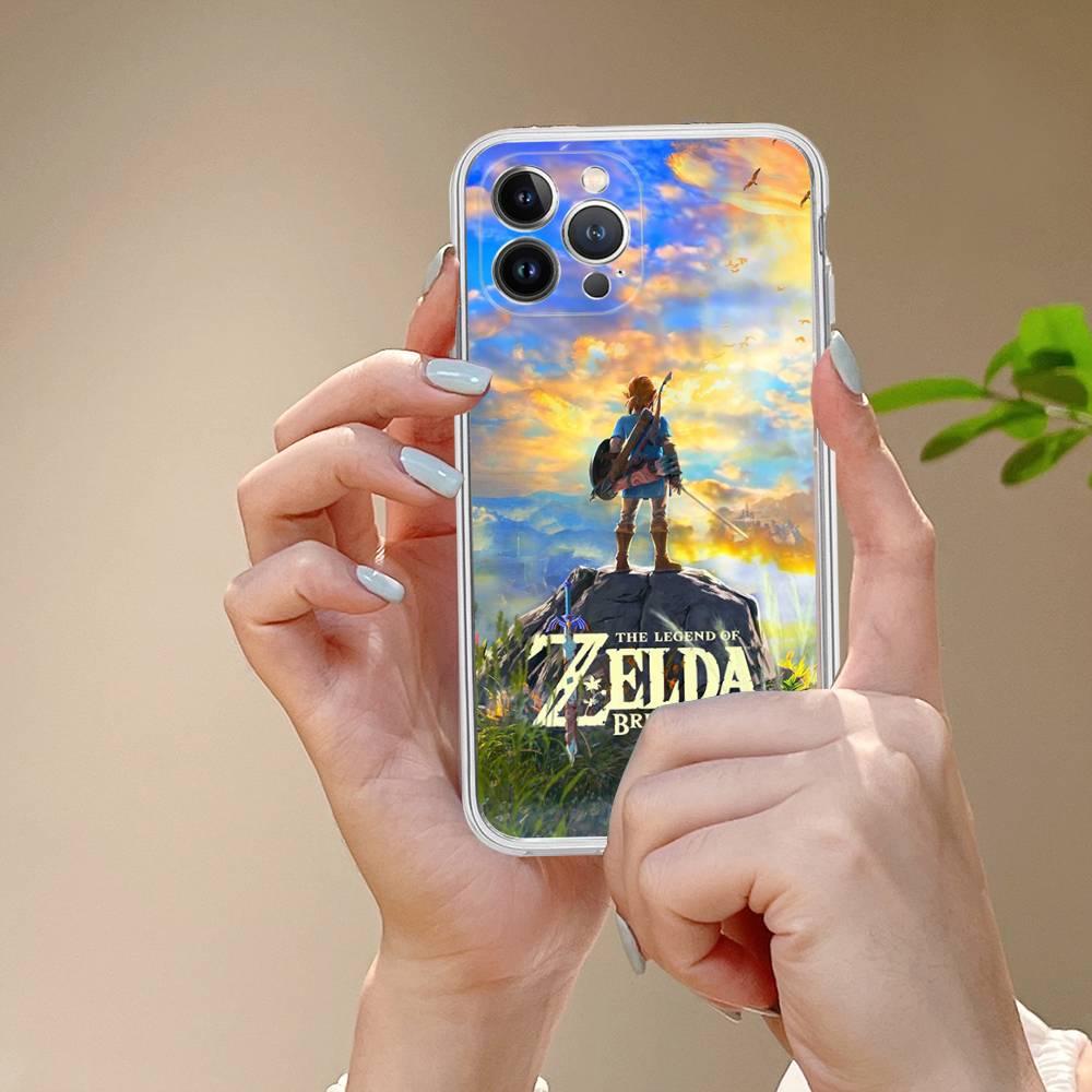GAME The Legend Of Zelda Phone Case For IPhone 17 16 15 14 Plus 13 12 11 Pro Max Transparent Shockproof Cover