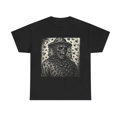 Unisex Adult T Shirt Zombie Beekeeper Swarm Horror Art