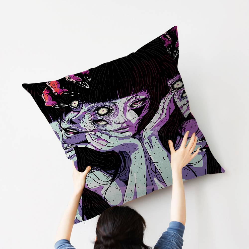 J-Junji Ito T-Tomie Pillow Anime Pillow Sofa Bed Head Pillow Cover Cushion Cover 45x45 Cm Fashion